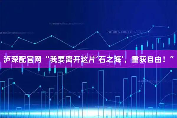 泸深配官网 “我要离开这片‘石之海’，重获自由！”